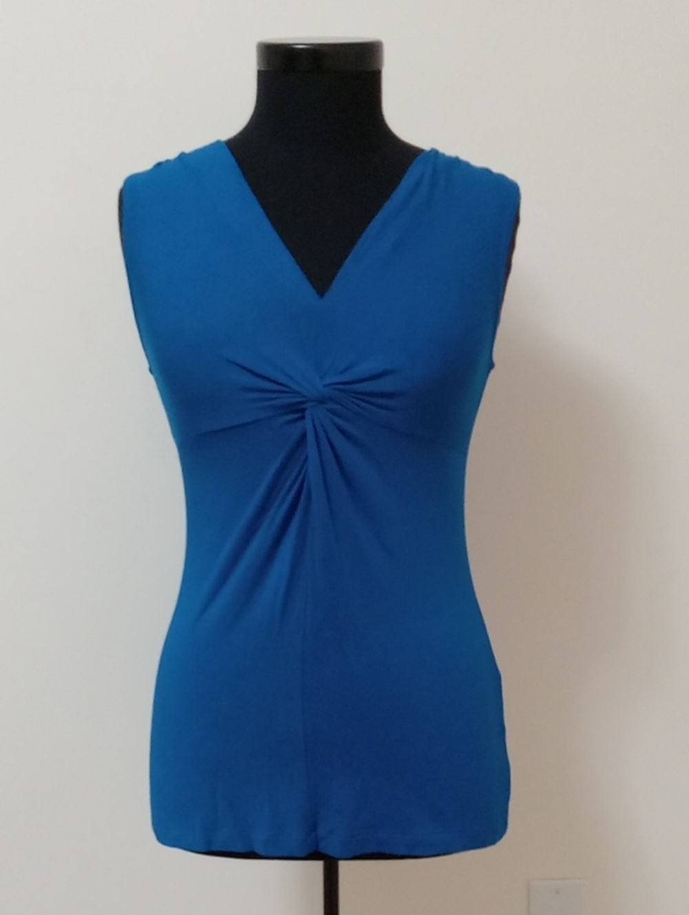 Banana Republic V-Neck Twist Front Tank Top - Blue